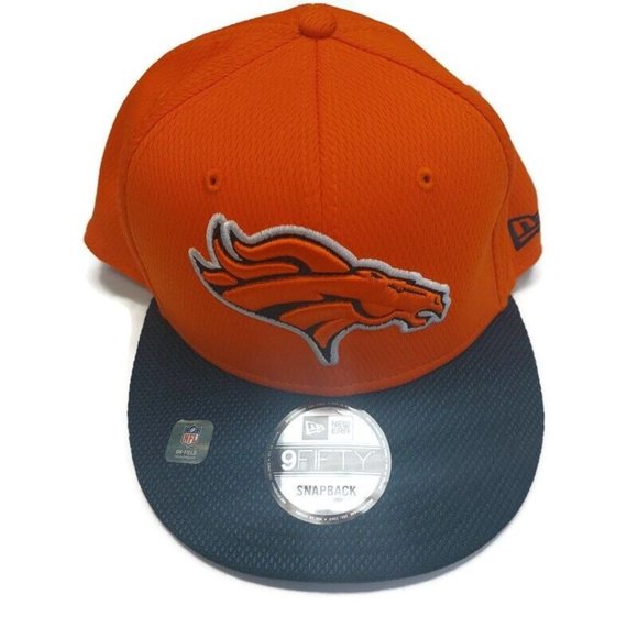 New Era Other - 9Fifty New Era Denver Broncos Snapback Hat Cap On Field Headwear Orange